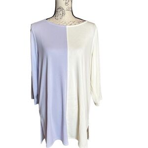 NWT Alfani color block dress lilac/cream size L